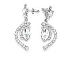 Diamond Sky Jewelry Auskarai „J’Adore V“ su Swarovski® kristalais