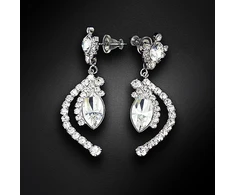 Diamond Sky Jewelry Auskarai „J’Adore V“ su Swarovski® kristalais