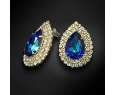 Diamond Sky Jewelry Auskarai „Jasmine (Bermuda Mėlyna)“ su Swarovski® kristalais