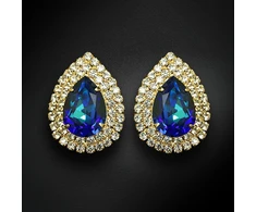 Diamond Sky Jewelry Auskarai „Jasmine (Bermuda Mėlyna)“ su Swarovski® kristalais