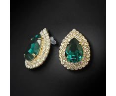 Diamond Sky Jewelry Auskarai „Jasmine (Emerald)“ su Swarovski® kristalais