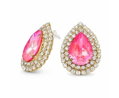 Diamond Sky Jewelry Auskarai „Jasmine (Lotus Rožinė DeLite)“ su Swarovski® kristalais