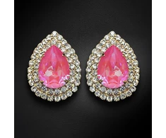 Diamond Sky Jewelry Auskarai „Jasmine (Lotus Rožinė DeLite)“ su Swarovski® kristalais