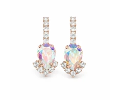 Diamond Sky Jewelry Auskarai „Leonora II (Aurora Borealis)“ su Preciosa® kristalais