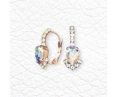 Diamond Sky Jewelry Auskarai „Leonora II (Aurora Borealis)“ su Preciosa® kristalais