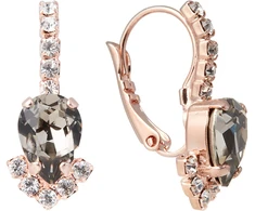 Diamond Sky Jewelry Auskarai „Leonora II (Juodas Diamond)“ su Preciosa® kristalais