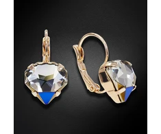 Diamond Sky Jewelry Auskarai „Lucia (Bermuda Mėlyna)“ su Swarovski® kristalais