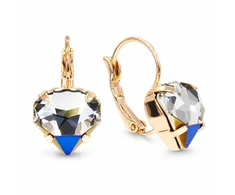Diamond Sky Jewelry Auskarai „Lucia (Bermuda Mėlyna)“ su Swarovski® kristalais