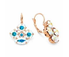 Diamond Sky Jewelry Auskarai „Morion (Aurora Borealis)“ su Swarovski® kristalais