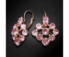 Diamond Sky Jewelry Auskarai „Splendor II (Light Rose)“ su Swarovski® kristalais