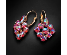 Diamond Sky Jewelry Auskarai „Splendor (Light Siam Shimmer)“ su Swarovski® kristalais