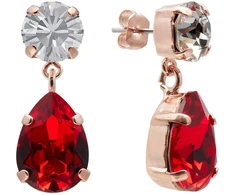 Diamond Sky Jewelry Auskarai „Venus IV (Light Siam)“ su Preciosa® kristalais