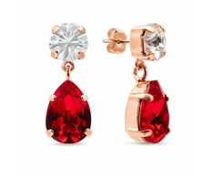 Diamond Sky Jewelry Auskarai „Venus IV (Light Siam)“ su Preciosa® kristalais