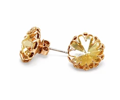 Diamond Sky Jewelry Auskarai „Vintage (Golden Shadow)“ su Swarovski® kristalais