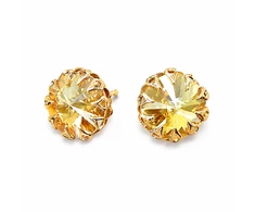 Diamond Sky Jewelry Auskarai „Vintage (Golden Shadow)“ su Swarovski® kristalais
