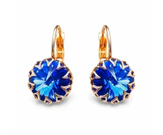 Diamond Sky Jewelry Auskarai „Vintage III (Sapphire)“ su Swarovski® kristalais