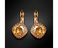 Diamond Sky Jewelry Auskarai „Vintage IV (Golden Shadow)“ su Swarovski® kristalais