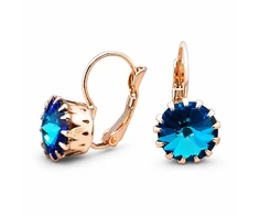 Diamond Sky Jewelry Auskarai „Vintage VI (Bermuda Mėlyna)“ su Swarovski® kristalais