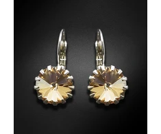 Diamond Sky Jewelry Auskarai „Vintage VI (Golden Shadow)“ su Swarovski® kristalais