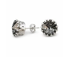 Diamond Sky Jewelry Auskarai „Vintage VII (Juodas Patina)“ su Swarovski® kristalais