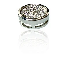 Diamond Sky Jewelry Balto aukso 585 prabos pakabukas su deimantais „Perfection“