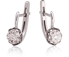 Diamond Sky Jewelry Auksiniai auskarai su deimantais „Juno Gold IV“