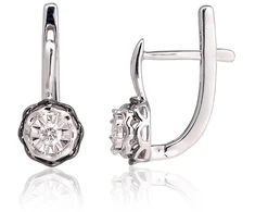 Diamond Sky Jewelry Auksiniai auskarai su deimantais „Juno Gold IV“