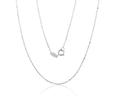 Diamond Sky Jewelry Itališka balto aukso 585 prabos grandinėlė „Inkaras III“