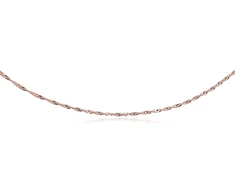 Diamond Sky Jewelry Itališka raudono aukso grandinėlė „Singapore II“