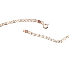 Diamond Sky Jewelry Itališka raudono aukso 585 prabos grandinėlė „Double Rhombus II“