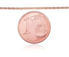 Diamond Sky Jewelry Itališka raudono aukso grandinėlė „Snail“