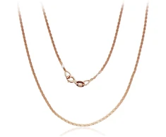 Diamond Sky Jewelry Itališka raudono aukso grandinėlė „Snail“