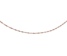 Diamond Sky Jewelry Itališka raudono aukso 585 prabos grandinėlė „Singapore II“