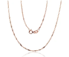 Diamond Sky Jewelry Itališka raudono aukso grandinėlė „Singapore II“