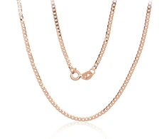 Diamond Sky Jewelry Itališka raudono aukso 585 prabos grandinėlė „Cartier II“