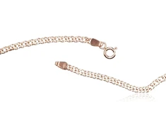 Diamond Sky Jewelry Itališka raudono aukso grandinėlė „Double Rhombus II“