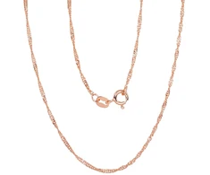 Diamond Sky Jewelry Itališka sidabrinė grandinėlė „Singapore“