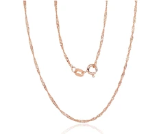 Diamond Sky Jewelry Itališka sidabrinė grandinėlė „Singapore“