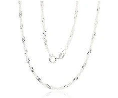 Diamond Sky Jewelry Itališka sidabrinė grandinėlė „Singapore II“