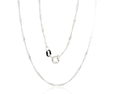 Diamond Sky Jewelry Itališka sidabrinė grandinėlė „Singapore III“