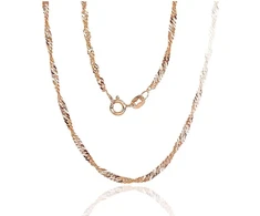 Diamond Sky Jewelry Itališka sidabrinė grandinėlė „Singapore IV“