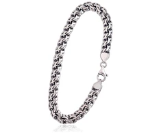 Diamond Sky Jewelry Itališka sidabrinė grandinėlės apyrankė „Bismarck III“