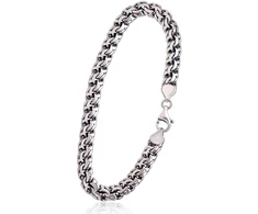 Diamond Sky Jewelry Itališka sidabrinė grandinėlės apyrankė „Bismarck III“
