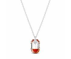 Diamond Sky Jewelry Kaklo papuošalas moterims DiamondSky „Symbiosis II (Raudona Magma)“ su Swarovski kristalais