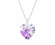 Diamond Sky Jewelry Kaklo papuošalas moterims DiamondSky „Cupid (Vitrail Light)“ su Swarovski kristalais