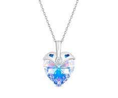 Diamond Sky Jewelry Kaklo papuošalas moterims DiamondSky „Cupid (Aurora Borealis)“ su Swarovski kristalais