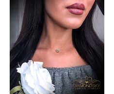 Diamond Sky Jewelry Nematomas pakabukas (Golden Shadow) su Swarovski® kristalais