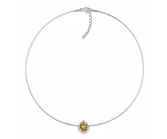 Diamond Sky Jewelry Nematomas pakabukas (Golden Shadow) su Swarovski® kristalais