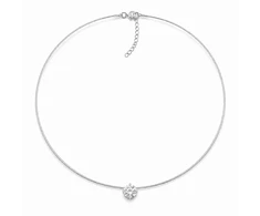 Diamond Sky Jewelry Nematomas sidabrinis pakabukas „Invisible“ su Swarovski® kristalu