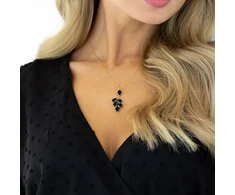 Diamond Sky Jewelry Pakabukas „Amber II (Jet)“ su Preciosa® kristalais